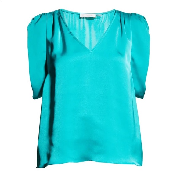 RAMY BROOK Devin V-Neck Satin Top - Picture 3 of 4